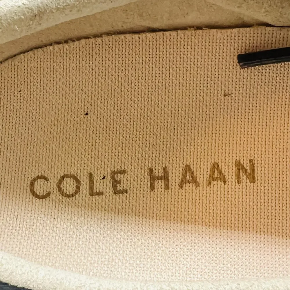 Cole Haan Shoes Womens 9.5 Black Leather Grand OS Low Top Sneakers Comfort